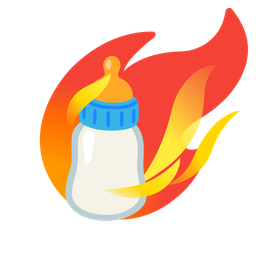 comet and baby bottle