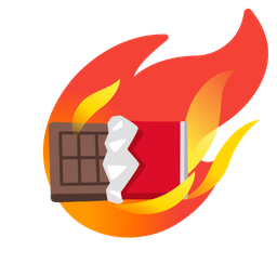 comet and chocolate bar