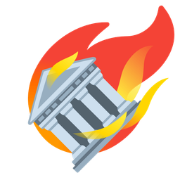 comet and classical building