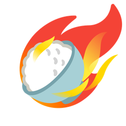 comet and cooked rice