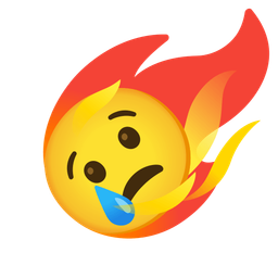 comet and crying face