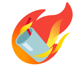 comet and cup with straw