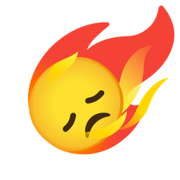 comet and disappointed face