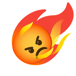 comet and enraged face