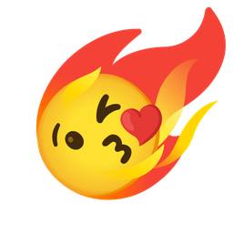 Comet and Face blowing a kiss