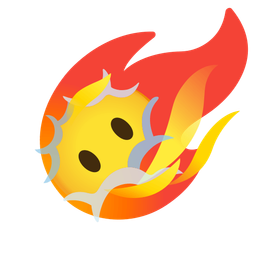 comet and face in clouds