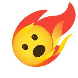 comet and face with open mouth