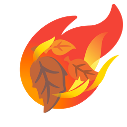 comet and fallen leaf