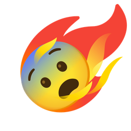 comet and fearful face