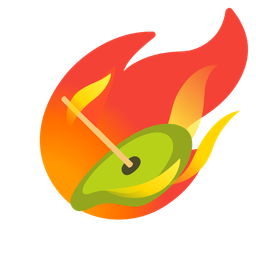 comet and flag in hole