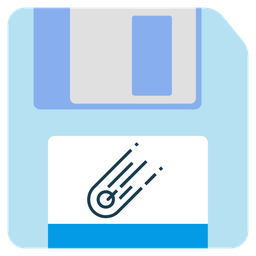 comet and floppy disk