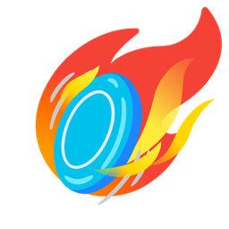 comet and flying disc