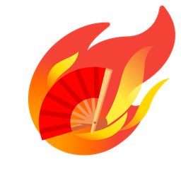 comet and folding hand fan