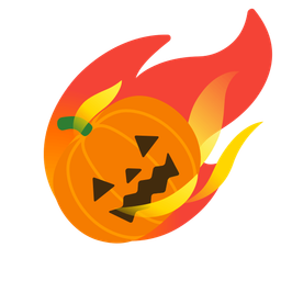 comet and jack-o-lantern