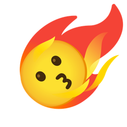 Comet and Kissing face