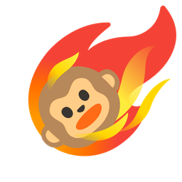 comet and monkey face