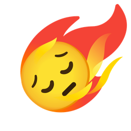 comet and pensive face