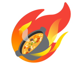 comet and pot of food