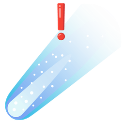 comet and red exclamation mark
