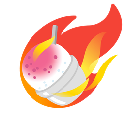 comet and shaved ice