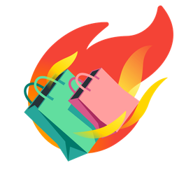 comet and shopping bags