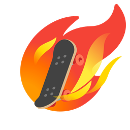 comet and skateboard