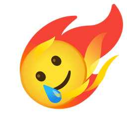 Comet and Smiling face with tear