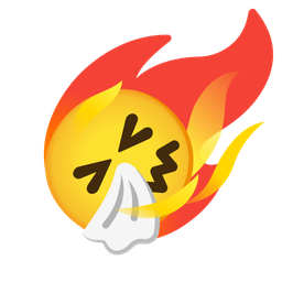 comet and sneezing face