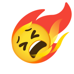 comet and tired face