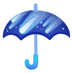 comet and umbrella