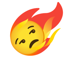 comet and unamused face