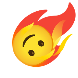 Comet and Upside-down face