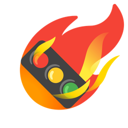 comet and vertical traffic light