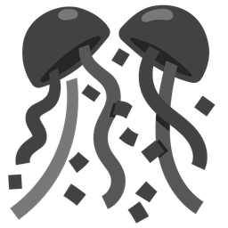 confetti ball and black heart