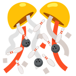 confetti ball and bowling