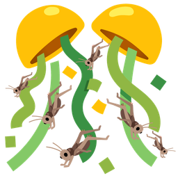 confetti ball and cricket