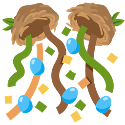 confetti ball and empty nest