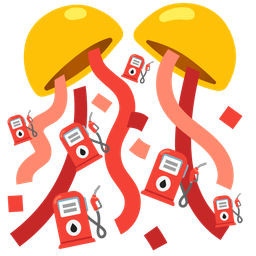 confetti ball and fuel pump