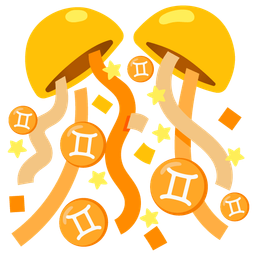 confetti ball and Gemini