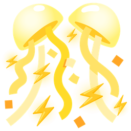 confetti ball and high voltage