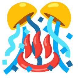 confetti ball and hot springs