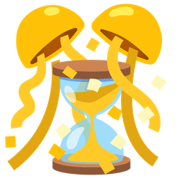 confetti ball and hourglass not done