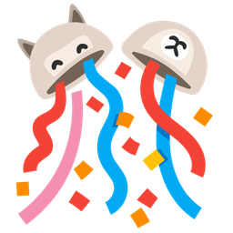 confetti ball and llama