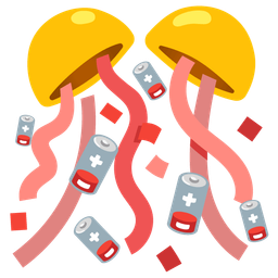 confetti ball and low battery