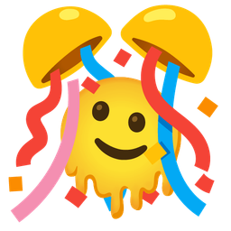 Confetti ball and Melting face