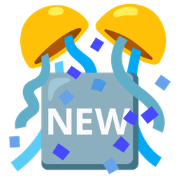 confetti ball and NEW button