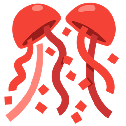 confetti ball and red heart