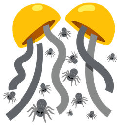 confetti ball and spider