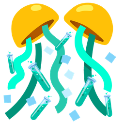 confetti ball and test tube