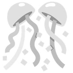 confetti ball and white heart